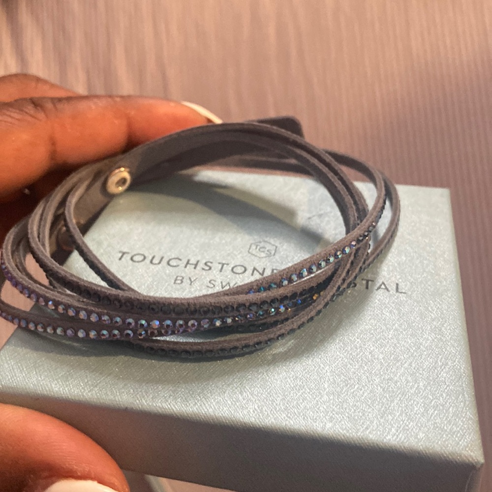 Bracelet in blue color by Swarovski